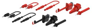 Multicomp Pro MP771136 - 10-Piece Test Lead Kit – Probes, Clips, and Banana Plugs