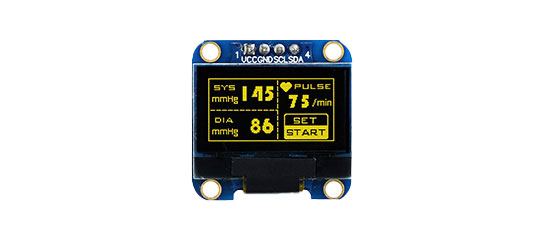 128 x 64 graphic OLED display